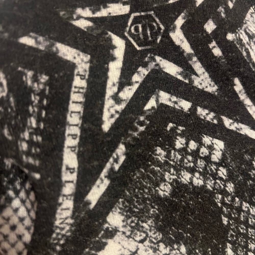 Philipp Plein Black And White Python Patterned Bl… - image 4